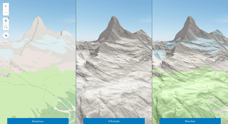 OSM buildings and trees